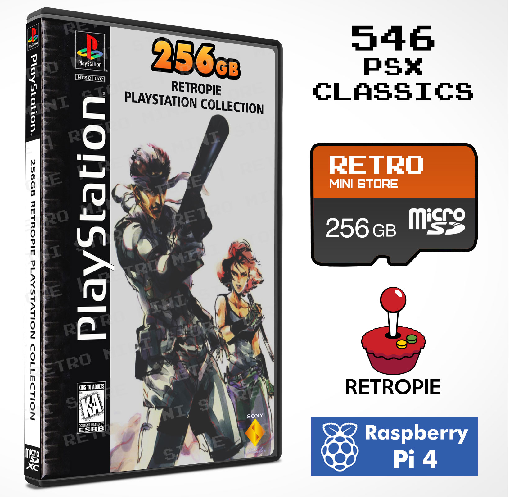 Consola Recalbox PS1 Retrogaming (4 GB / 128 GB) - Kit Raspberry Pi - LDLC