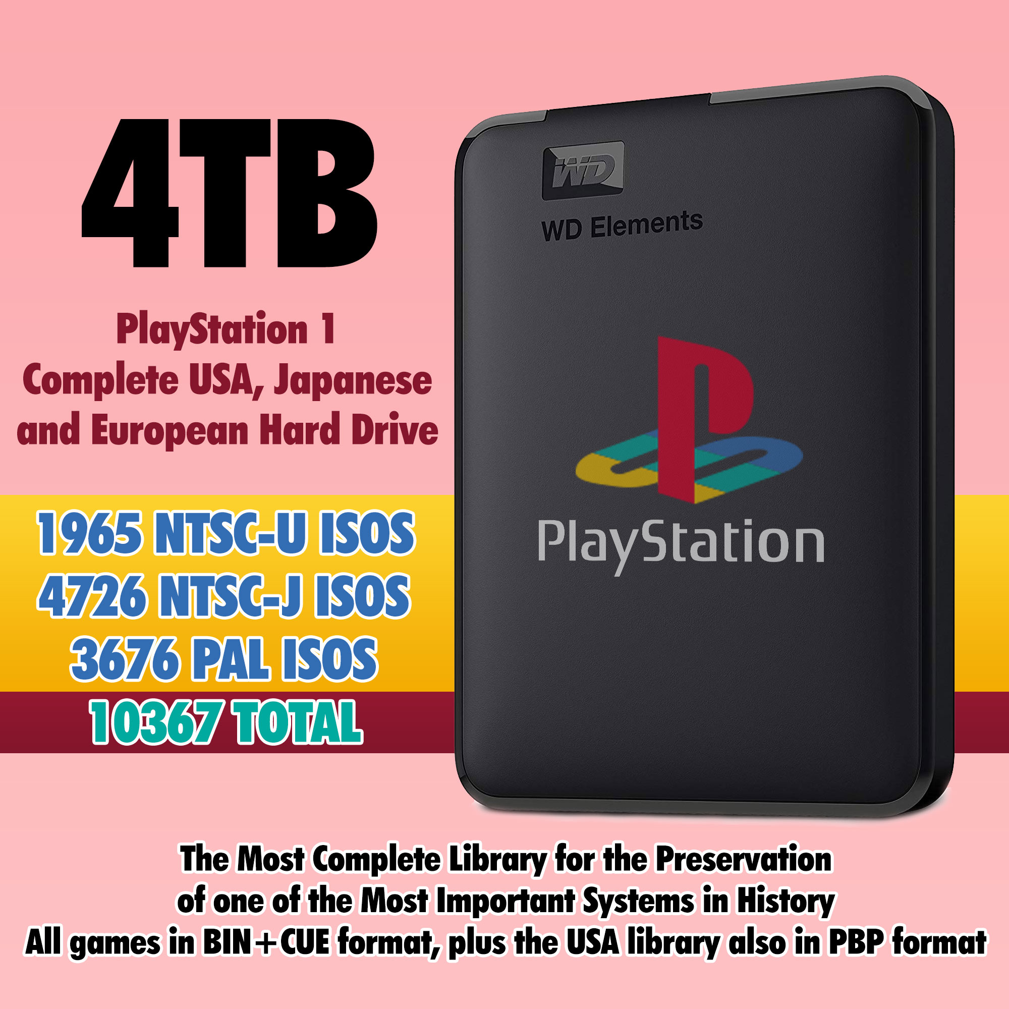 Playstation 4tb Library